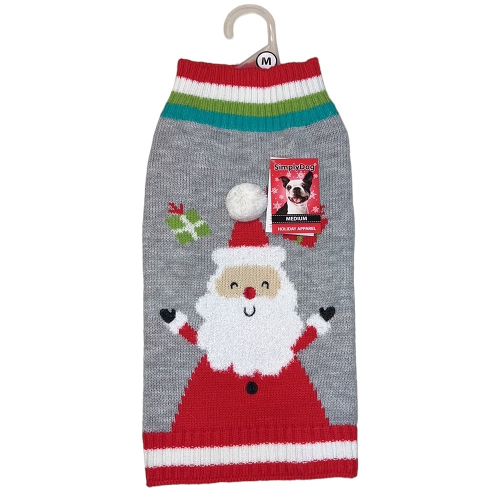 🌟NWT🌟 SimplyDog Holiday Apparel Pet Sweater - Picture 3 of 9